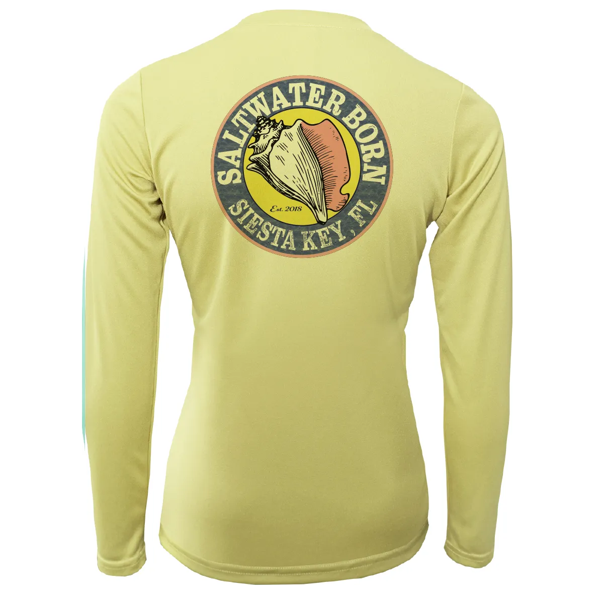 Siesta Key "Saltwater Hair...Don't Care" Long Sleeve UPF 50  Dry-Fit Shirt