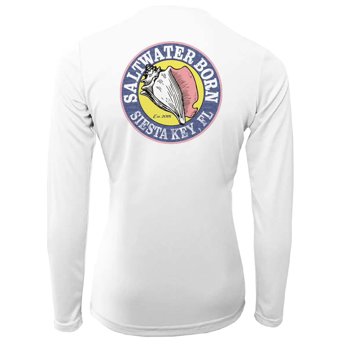 Siesta Key "Saltwater Hair...Don't Care" Long Sleeve UPF 50  Dry-Fit Shirt