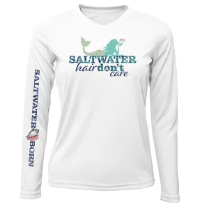 Siesta Key "Saltwater Hair...Don't Care" Long Sleeve UPF 50  Dry-Fit Shirt
