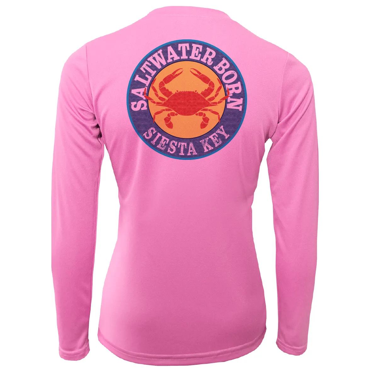 Siesta Key Steamed Crab Women's Long Sleeve UPF 50  Dry-Fit Shirt