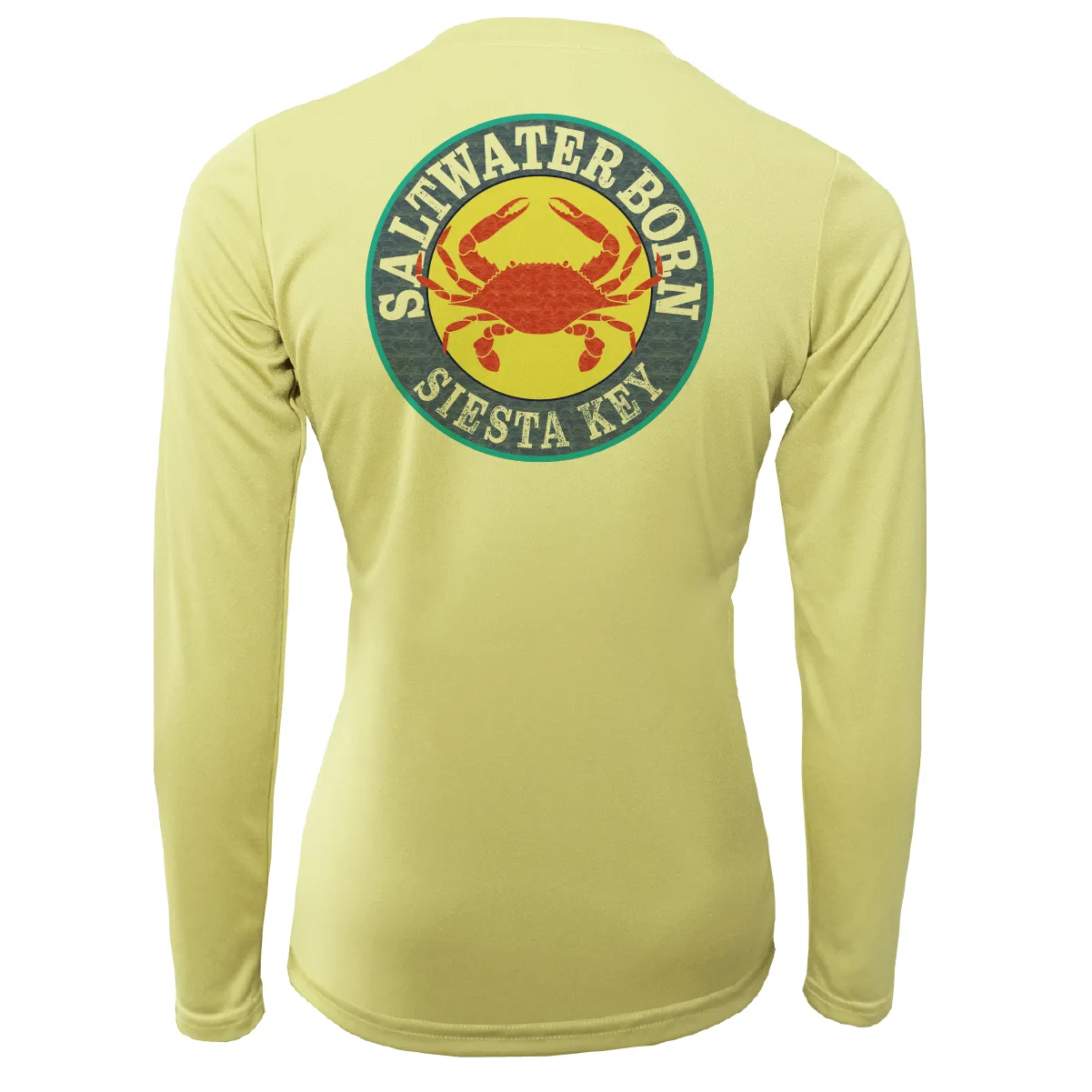 Siesta Key Steamed Crab Women's Long Sleeve UPF 50  Dry-Fit Shirt