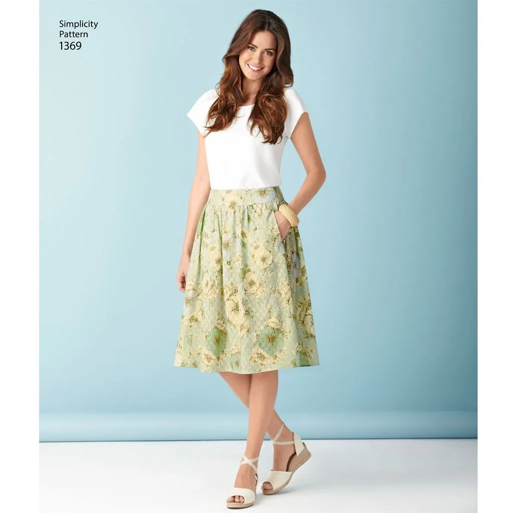 Simplicity Pattern 1369 Women's Skirts in Three Lengths