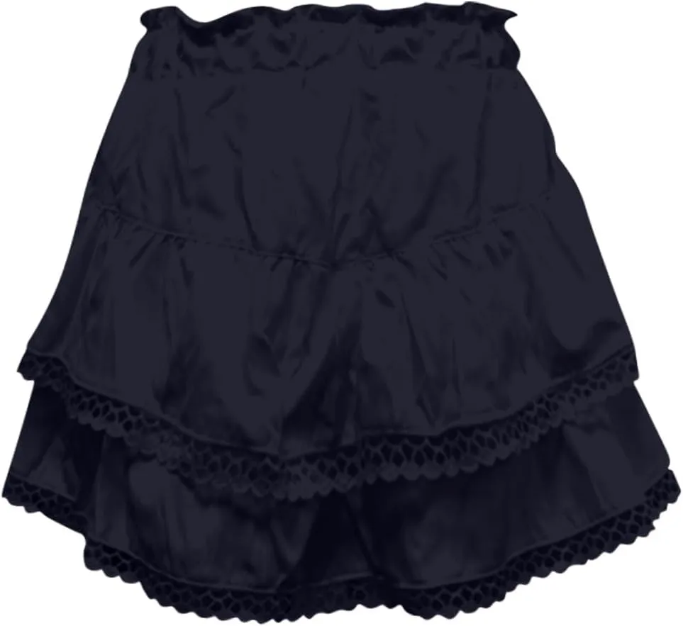 Skorts for Woman 2025 Vacation Stretchy High Waisted Ruffle Layered Skirt Flowy Tennis Golf Cute Crochet Mini Skirts