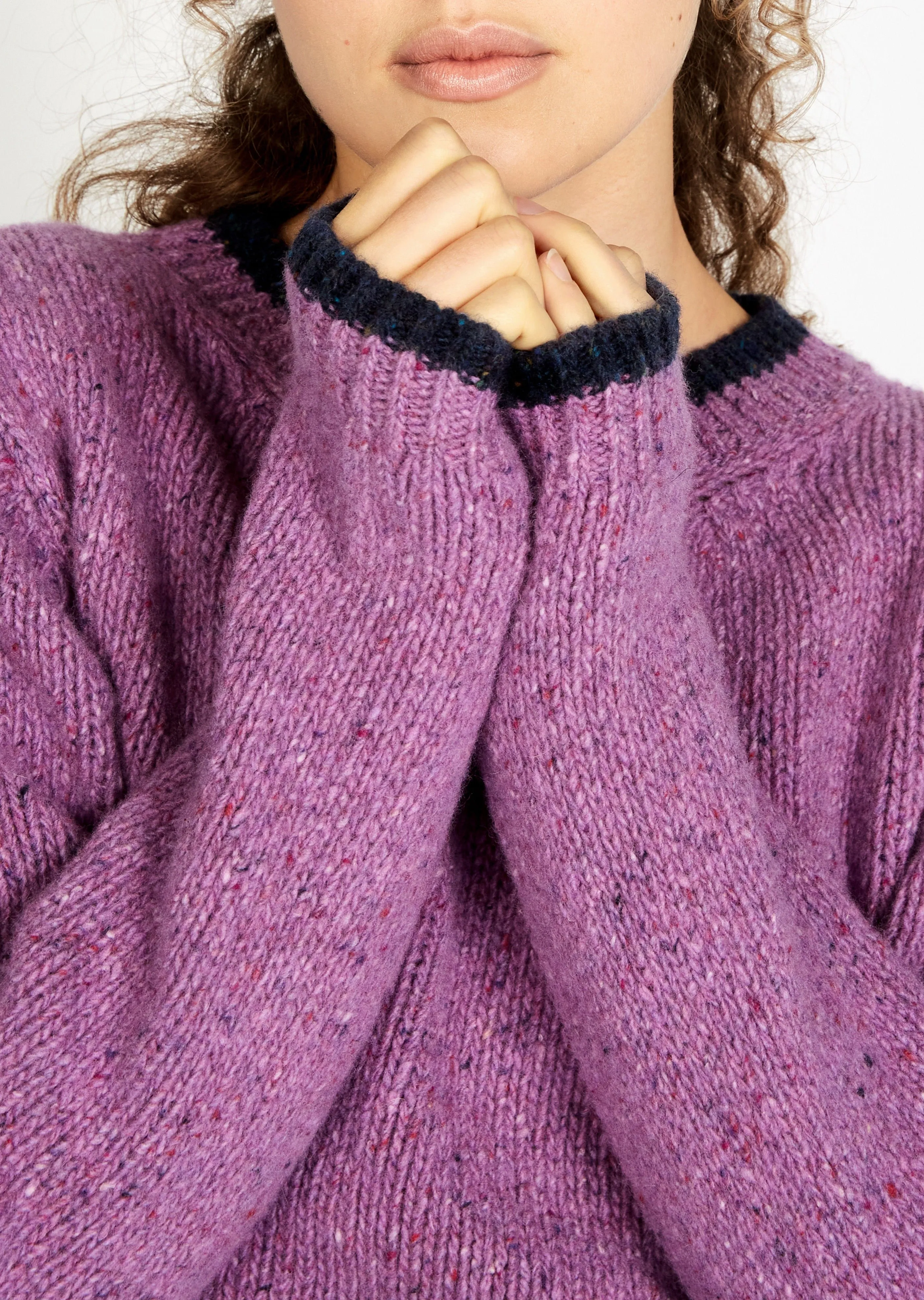 Slaney Crew Neck Sweater | Orchid