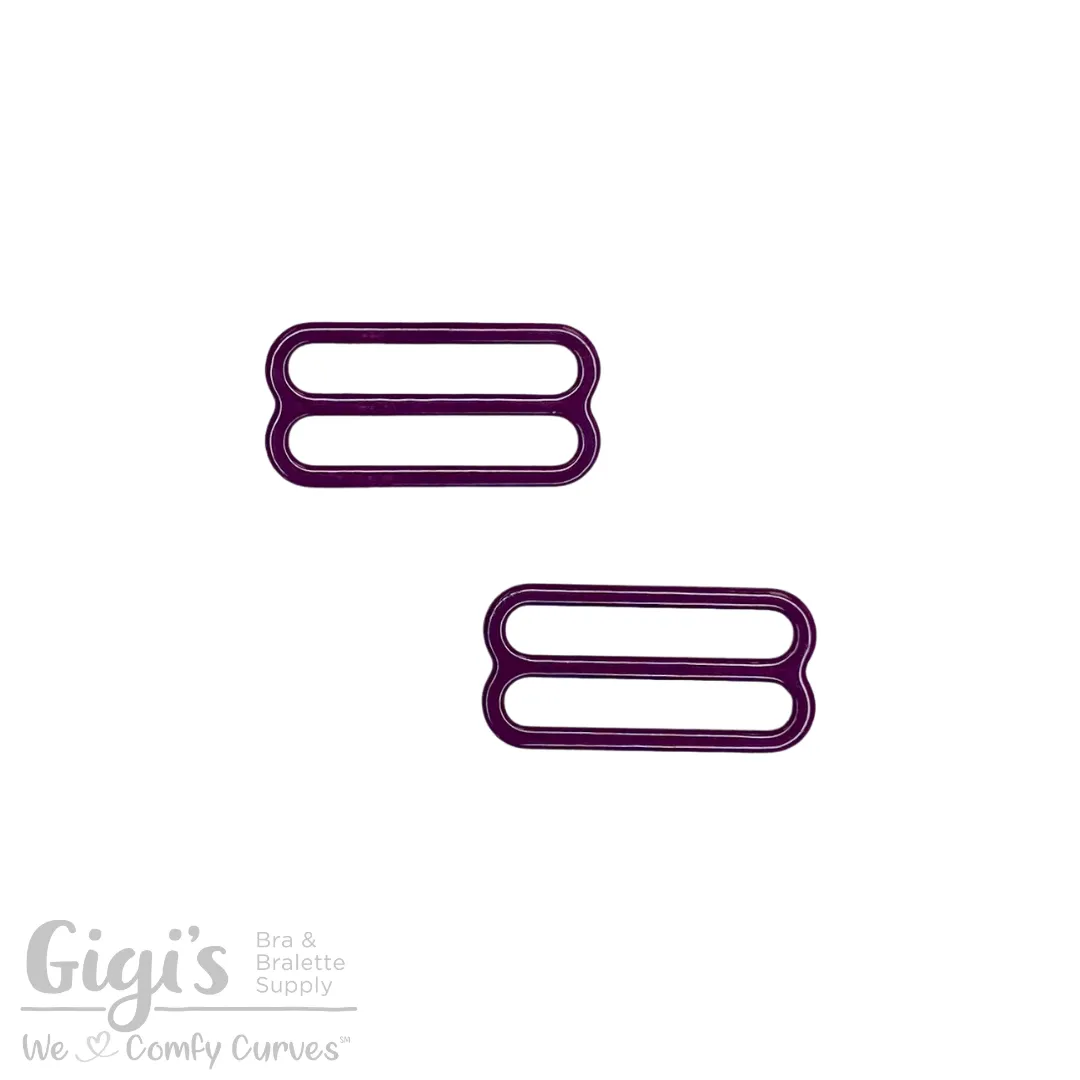 Sliders and Rings, Nylon Coated Metal, 2 Sliders Set