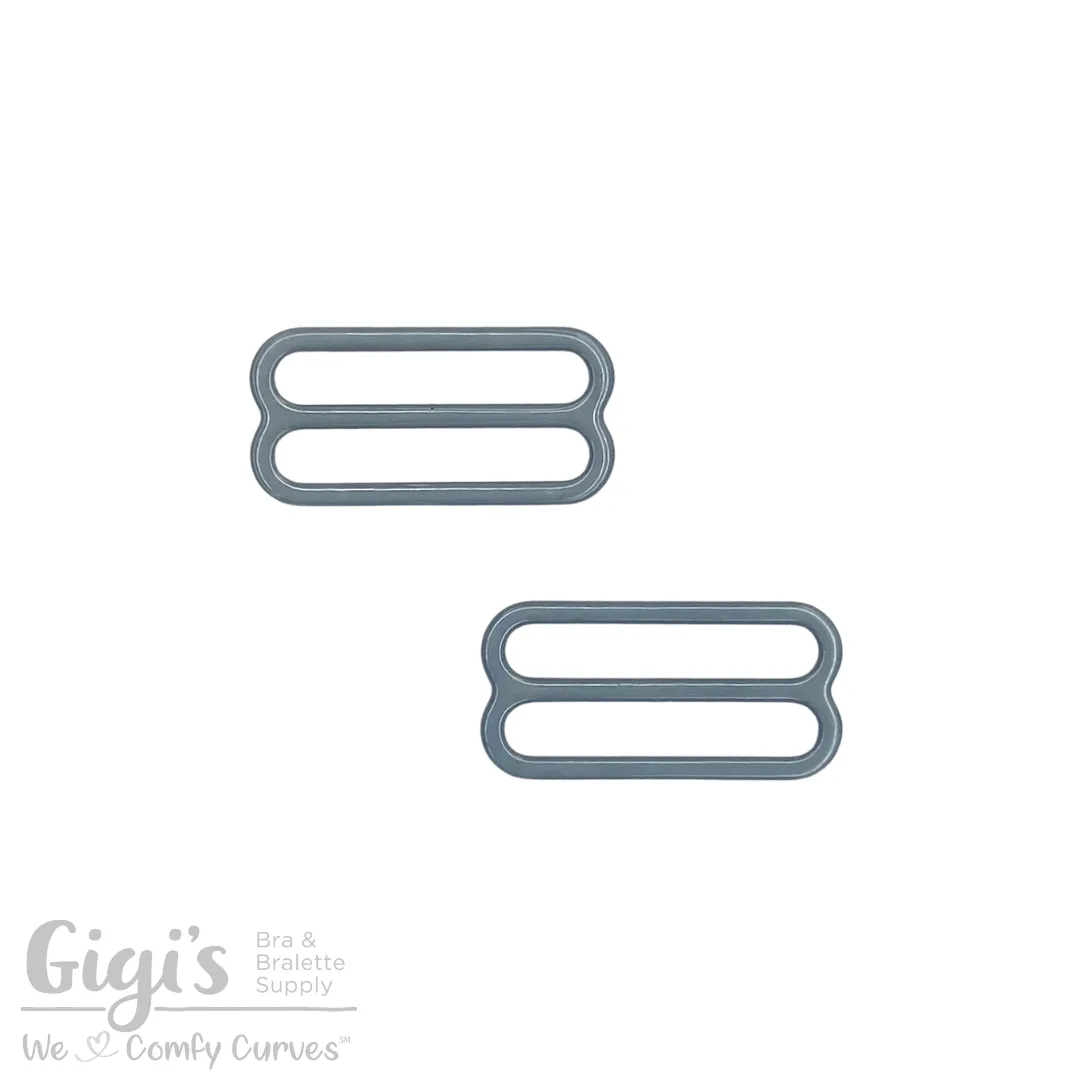 Sliders and Rings, Nylon Coated Metal, 2 Sliders Set