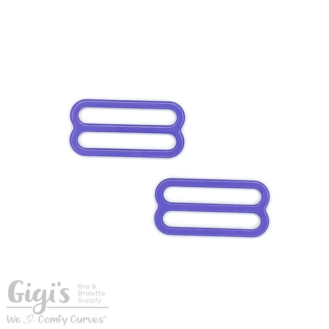 Sliders and Rings, Nylon Coated Metal, 2 Sliders Set