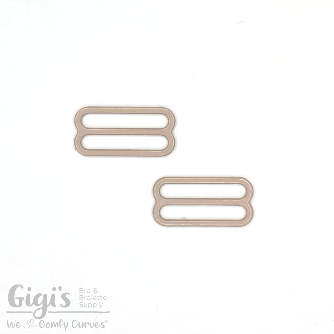 Sliders and Rings, Nylon Coated Metal, 2 Sliders Set