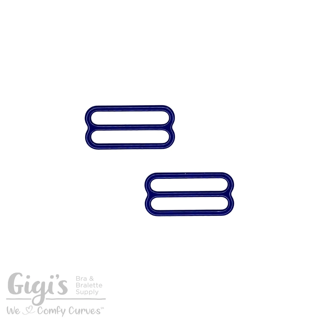 Sliders and Rings, Nylon Coated Metal, 2 Sliders Set