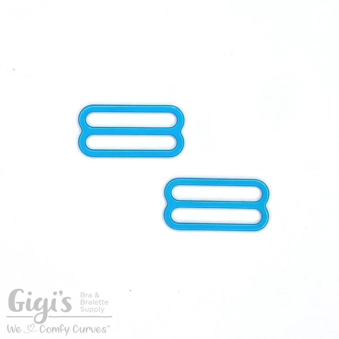Sliders and Rings, Nylon Coated Metal, 2 Sliders Set