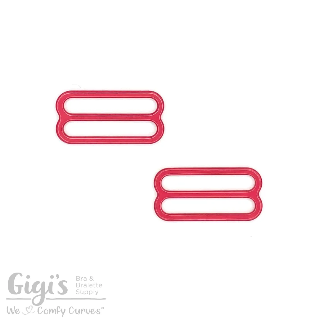 Sliders and Rings, Nylon Coated Metal, 2 Sliders Set