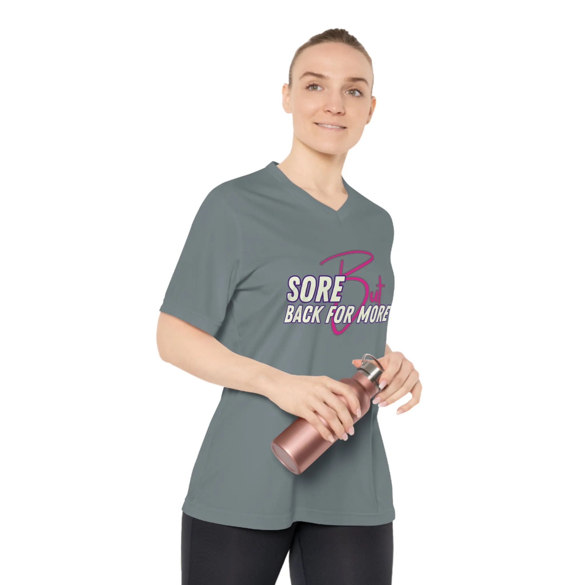 Sore But Back For More -  Women's Performance V-Neck T-Shirt