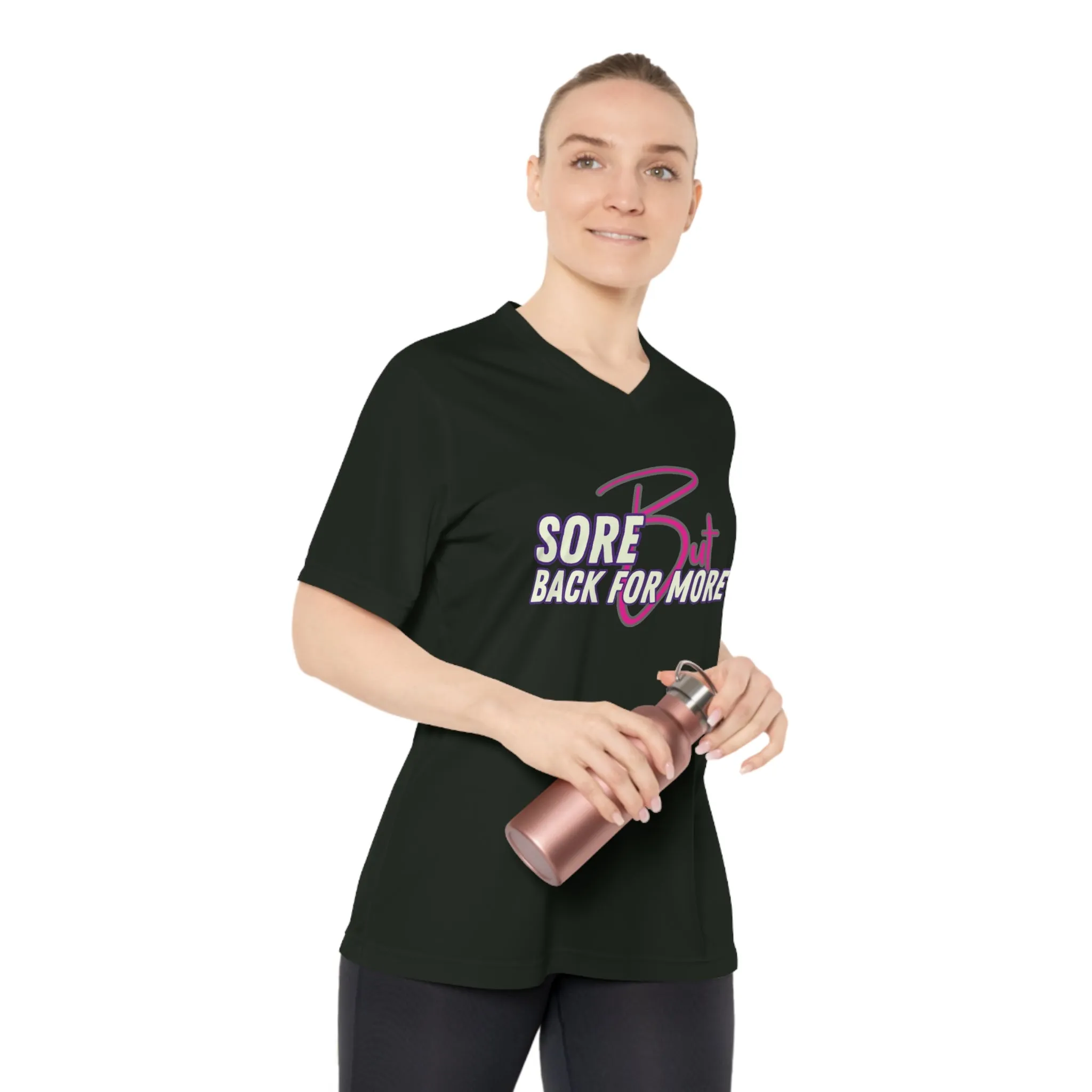 Sore But Back For More -  Women's Performance V-Neck T-Shirt