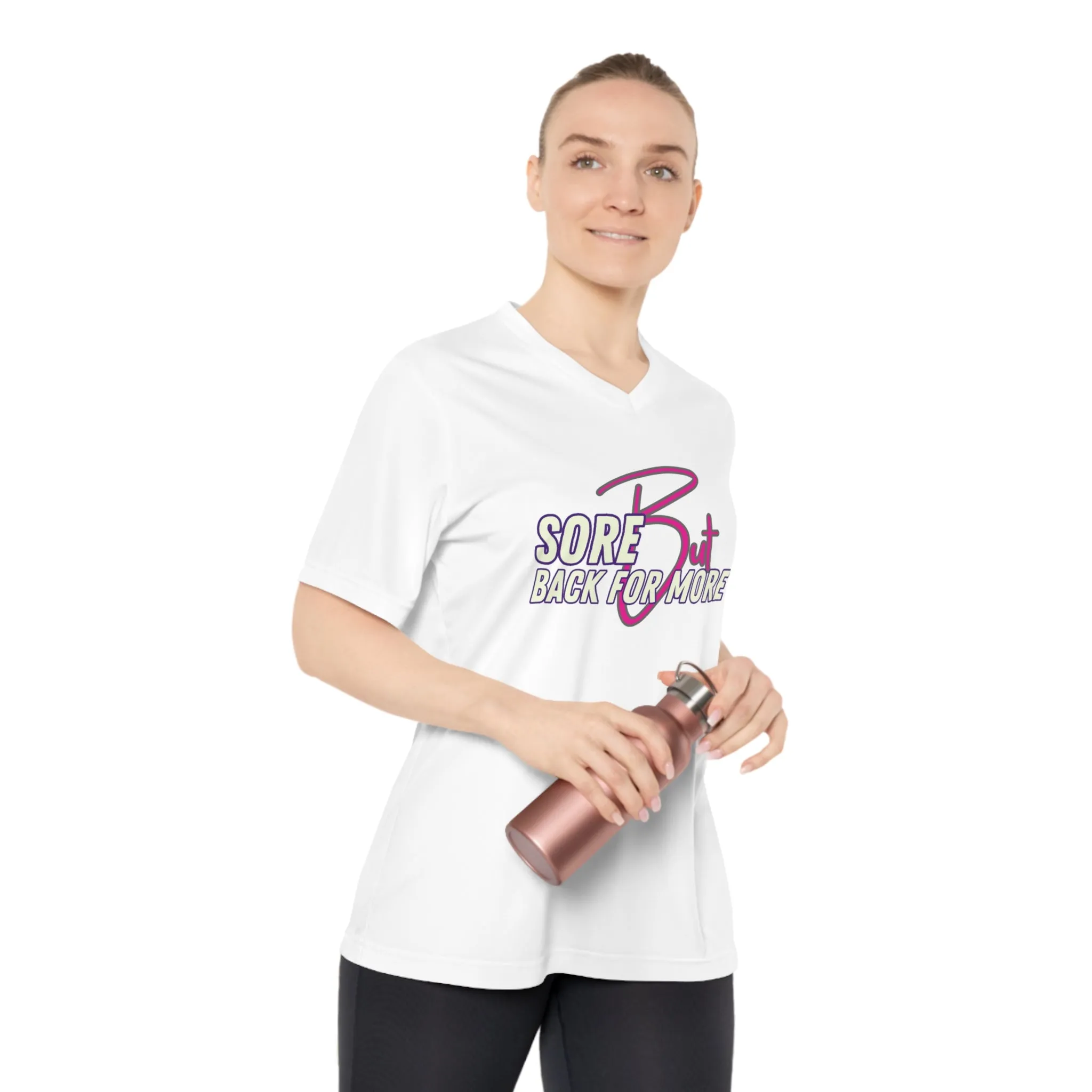 Sore But Back For More -  Women's Performance V-Neck T-Shirt