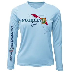 St. Petersburg, Florida Girl Women's Long Sleeve UPF 50  Dry-Fit Shirt