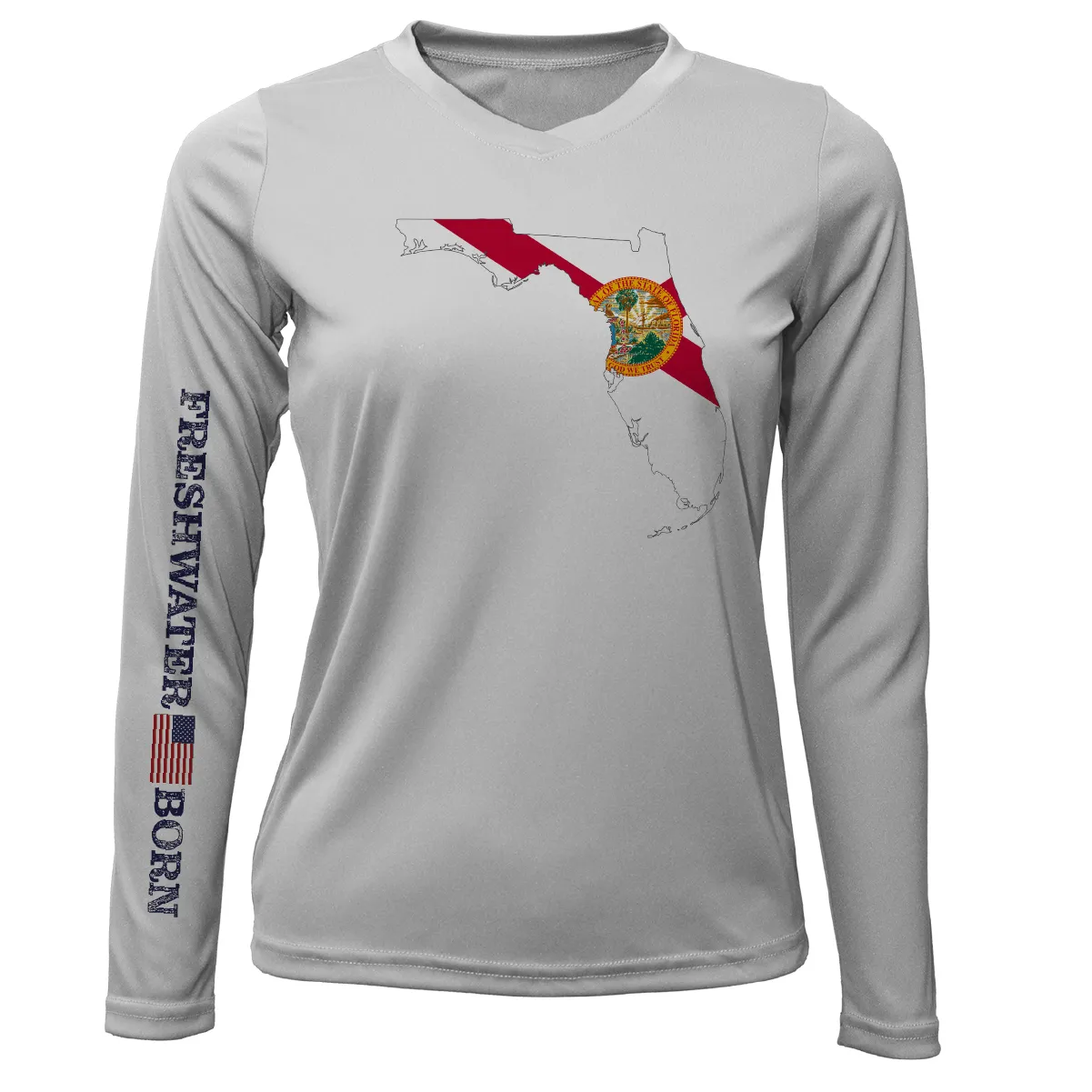 State of Florida Freshwater Born Women's Long Sleeve UPF 50  Dry-Fit Shirt
