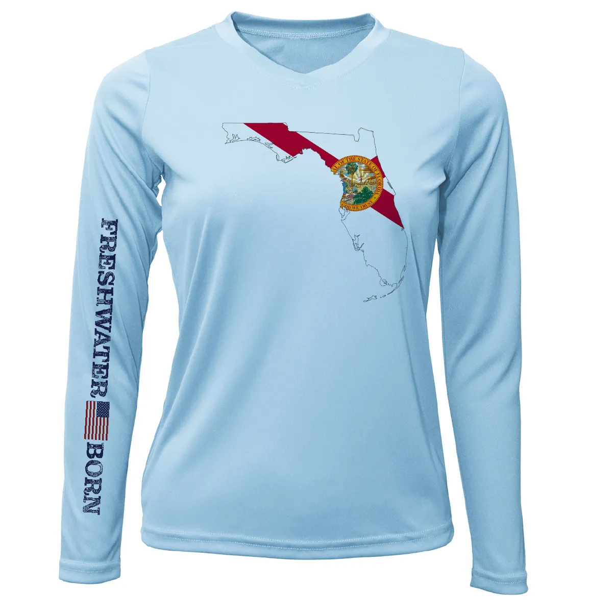 State of Florida Freshwater Born Women's Long Sleeve UPF 50  Dry-Fit Shirt