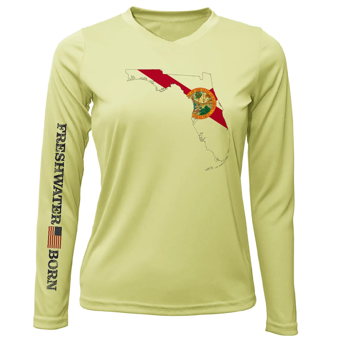 State of Florida Freshwater Born Women's Long Sleeve UPF 50  Dry-Fit Shirt