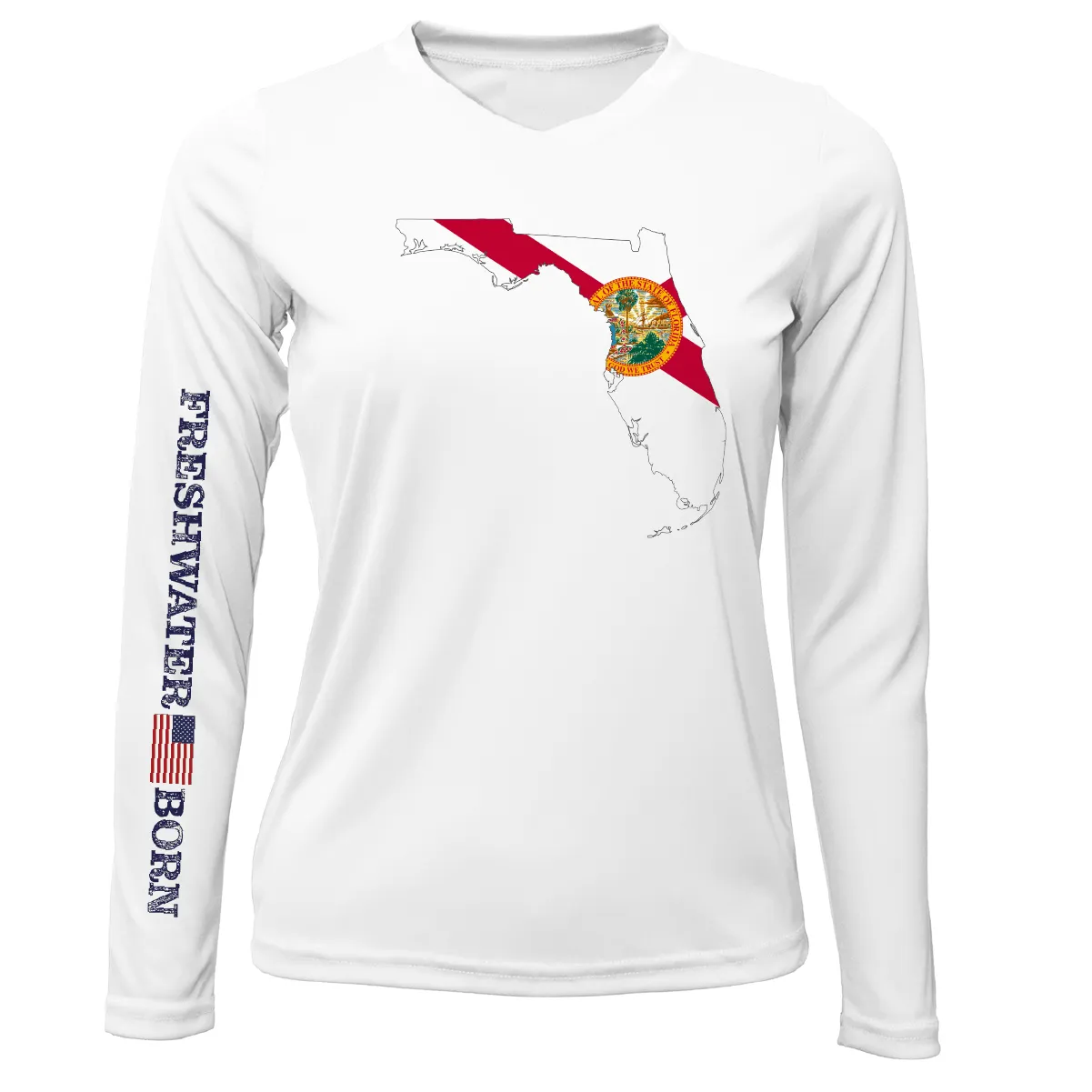 State of Florida Freshwater Born Women's Long Sleeve UPF 50  Dry-Fit Shirt