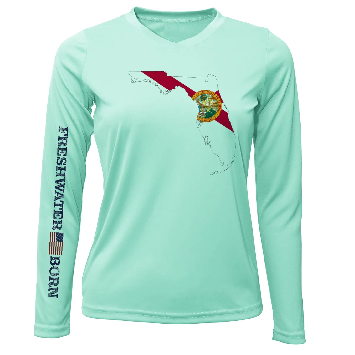 State of Florida Freshwater Born Women's Long Sleeve UPF 50  Dry-Fit Shirt