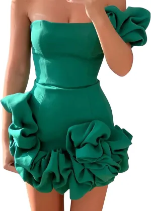 Summer Dresses for Women 2024 Elegant Halter Neck DressTube Top Sleeve Fall Wedding Guest Bodycon Formal Dress