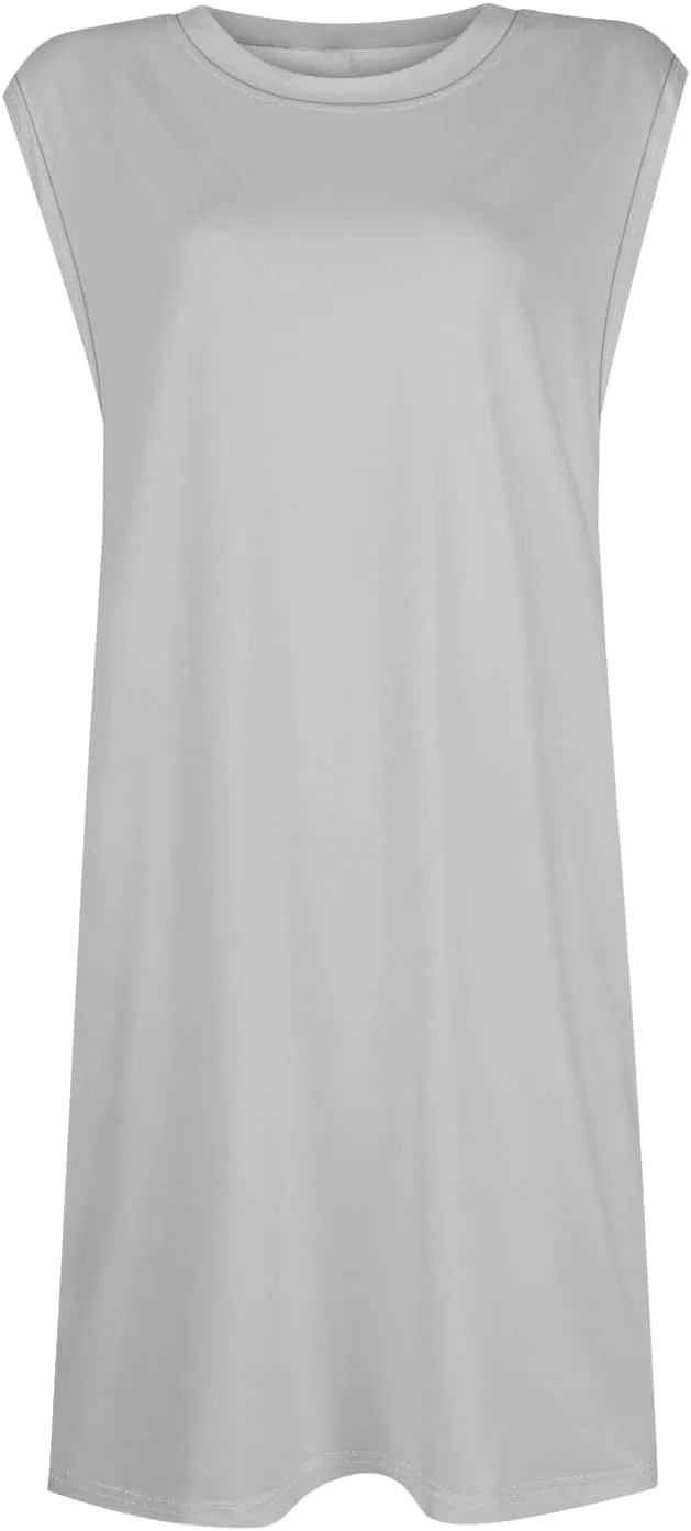 Summer Dresses for Women 2025 Sleeveless Baggy Casual Sundresses Trendy Casual Boho Beach Tank Dresses with Pockets