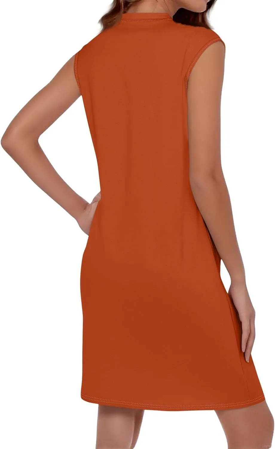 Summer Dresses for Women 2025 Sleeveless Baggy Casual Sundresses Trendy Casual Boho Beach Tank Dresses with Pockets