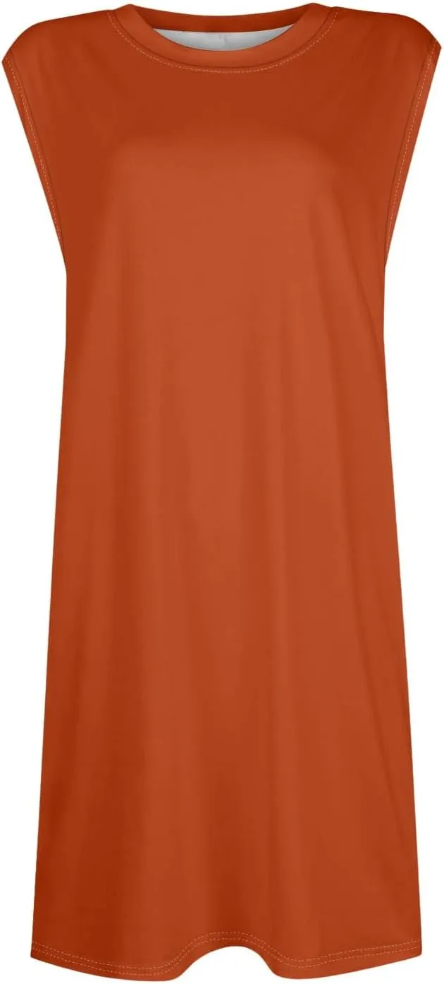 Summer Dresses for Women 2025 Sleeveless Baggy Casual Sundresses Trendy Casual Boho Beach Tank Dresses with Pockets