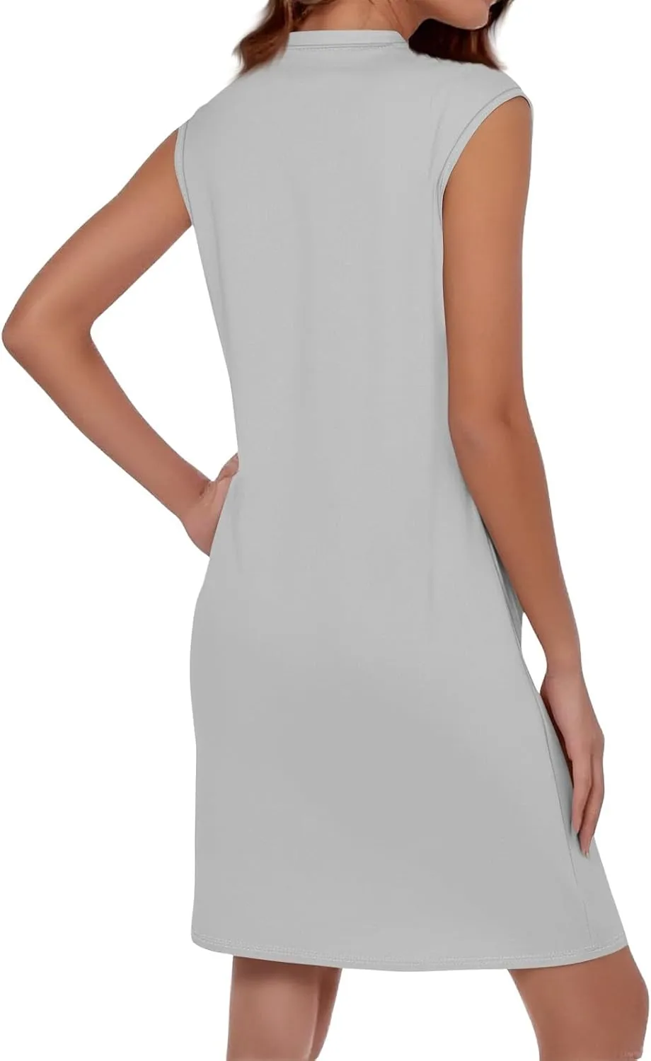 Summer Dresses for Women 2025 Sleeveless Baggy Casual Sundresses Trendy Casual Boho Beach Tank Dresses with Pockets