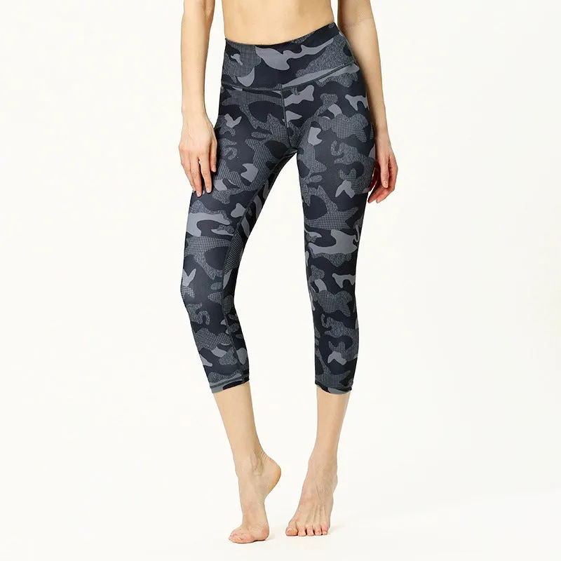 Summer Running Sports Colorful Elastic High Waist Fitness Pants