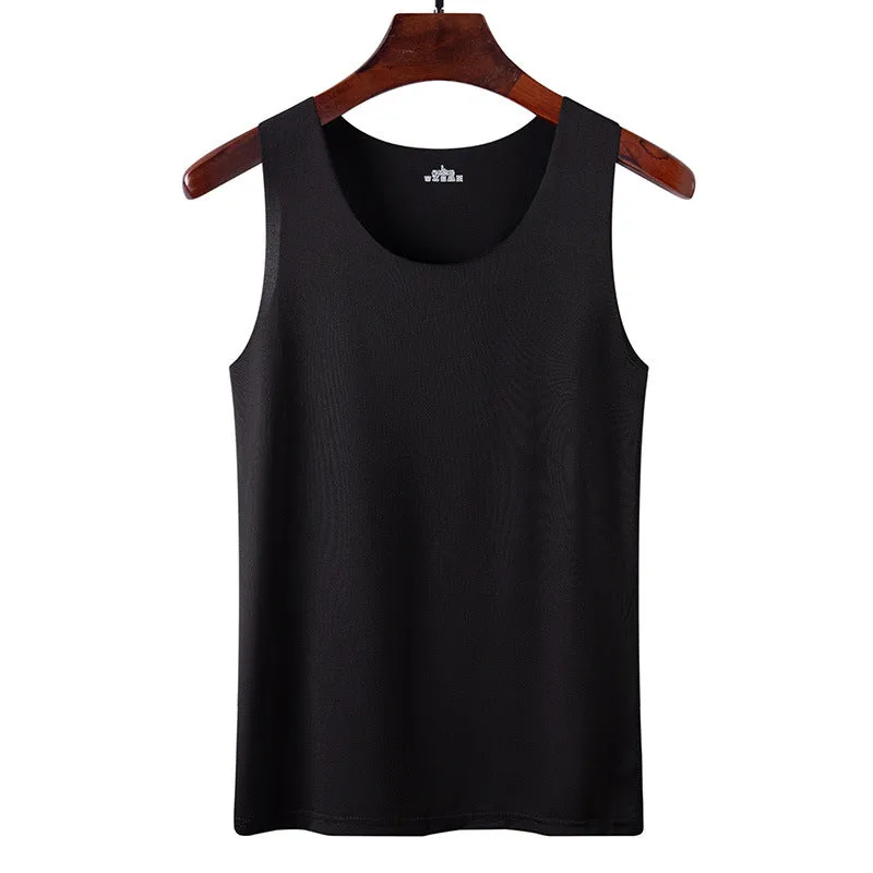 Summer Women Seamless Ice Silk Tank Top Thin Strap Sexy All-Matching Sleeveless Tops Tank Top
