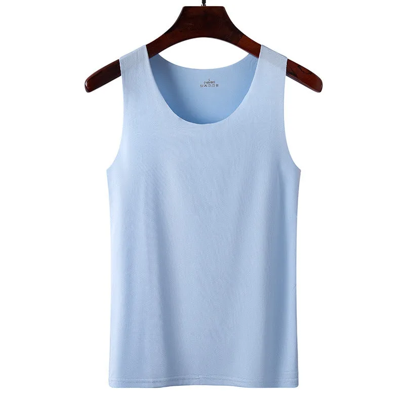 Summer Women Seamless Ice Silk Tank Top Thin Strap Sexy All-Matching Sleeveless Tops Tank Top