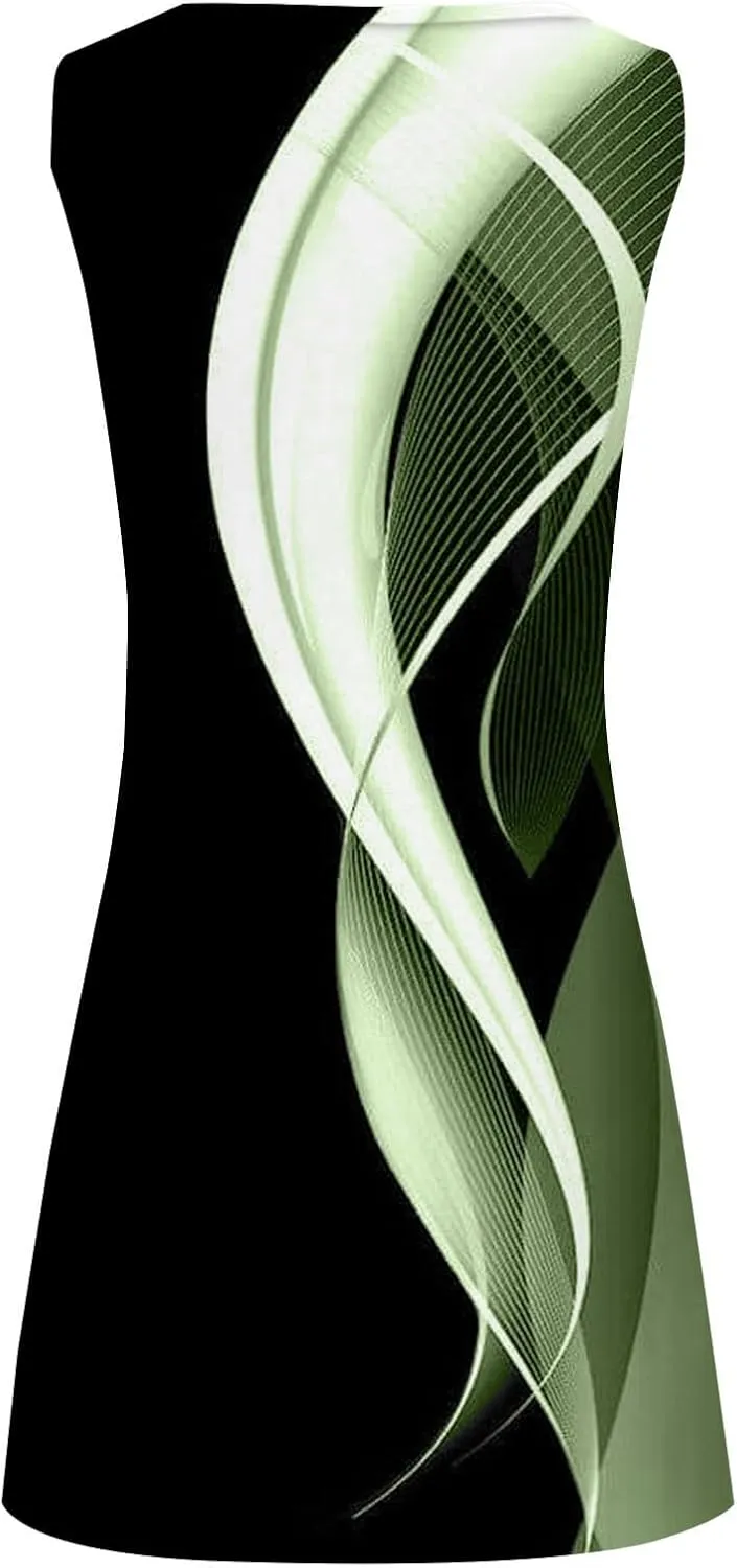 Sundresdes for Women 2025 Sun Dresses for Women 2025 Vacation Beach Casual Summer Sundresses Sleeveless Tank Short
