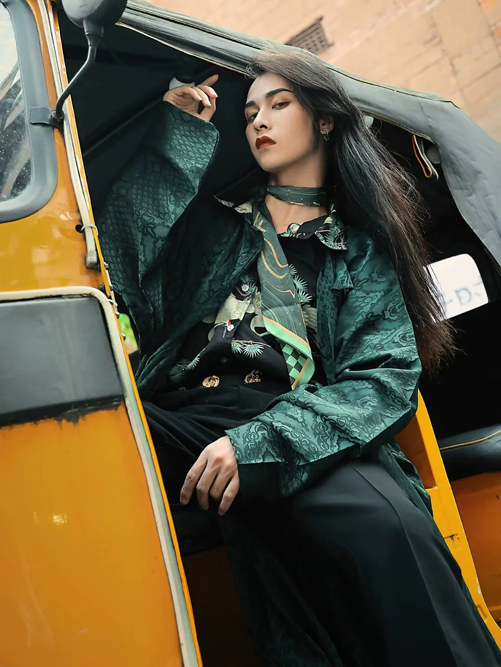 Tang Dynasty | Round collar robe, Hanfu, men and women, Tang half-arm