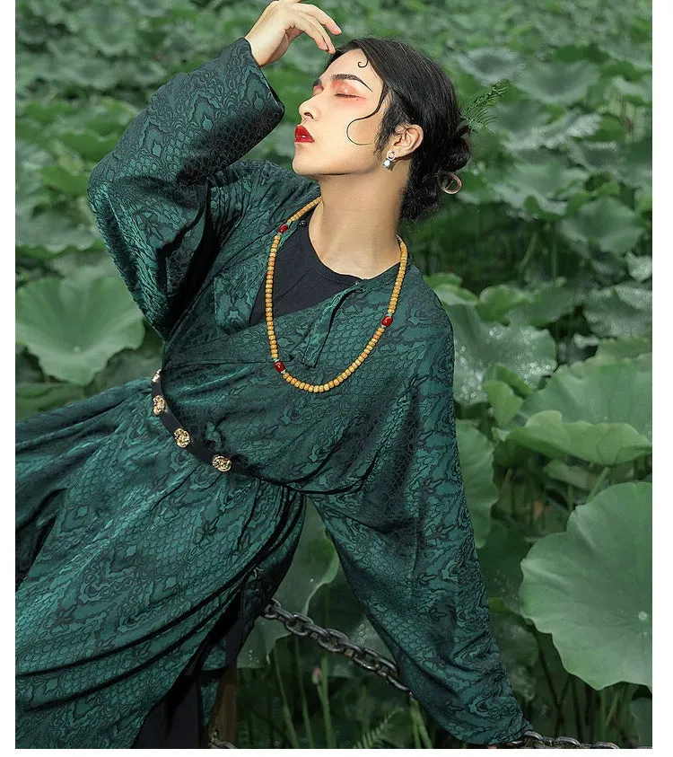 Tang Dynasty | Round collar robe, Hanfu, men and women, Tang half-arm