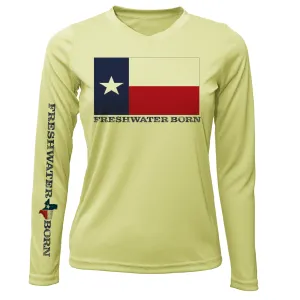 Texas Flag Freshwater Born Women's Long Sleeve UPF 50  Dry-Fit shirt