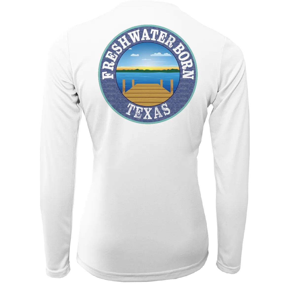 Texas Freshwater Born Linear Logo Women's Long Sleeve UPF 50  Dry-Fit Shirt