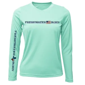 Texas Freshwater Born Linear Logo Women's Long Sleeve UPF 50  Dry-Fit Shirt