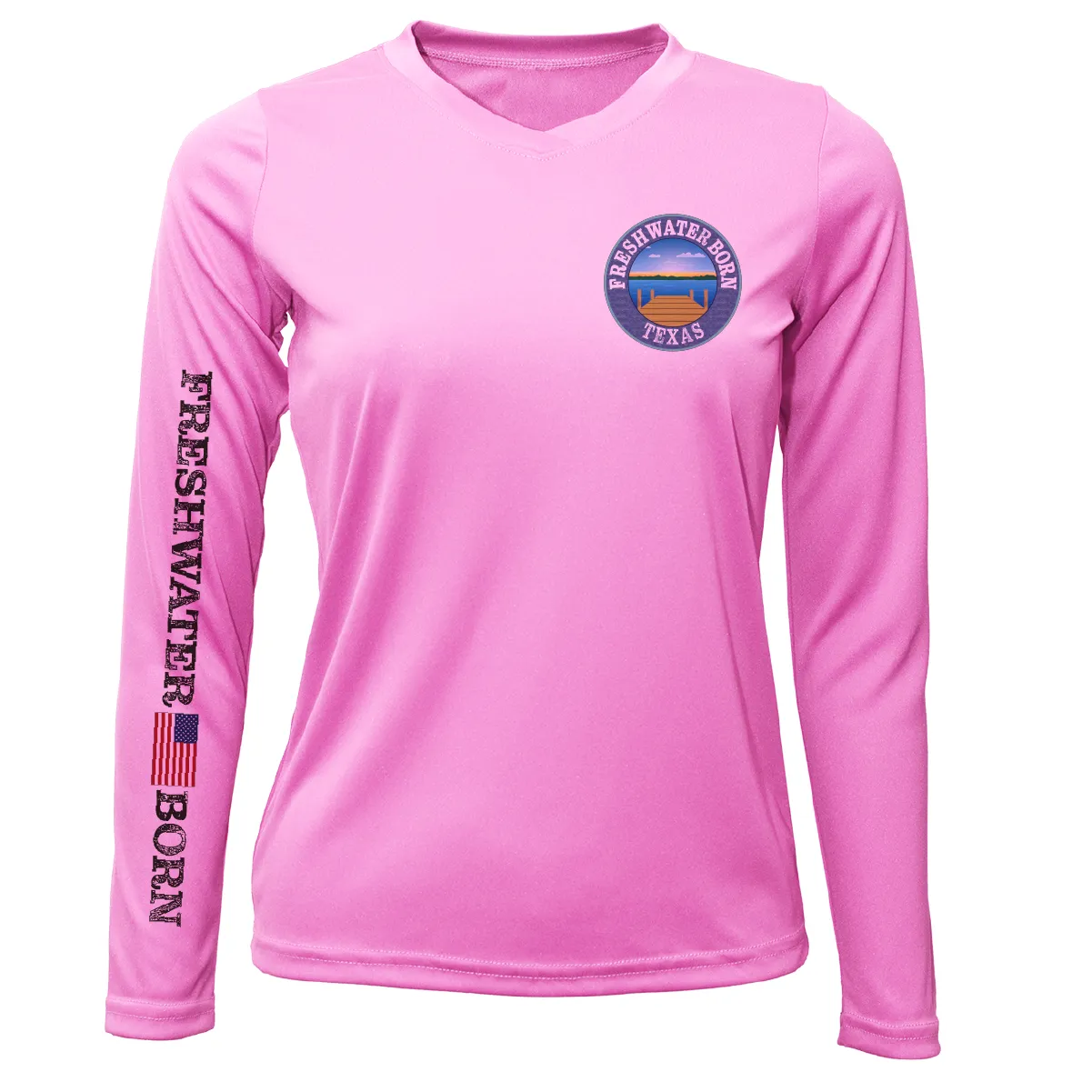 Texas Freshwater Born "Surrender The Booty" Women's Long Sleeve UPF 50  Dry-Fit Shirt