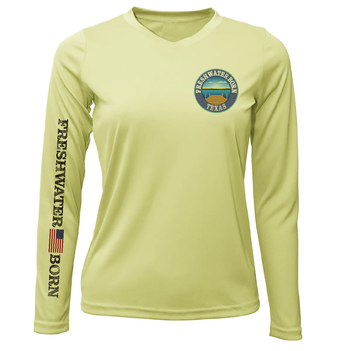 Texas Freshwater Born "Surrender The Booty" Women's Long Sleeve UPF 50  Dry-Fit Shirt