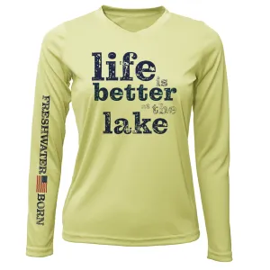 Texas "Life is Better at the Lake" Women's Long Sleeve UPF 50  Dry-Fit Shirt