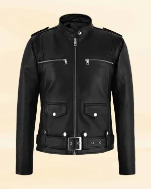 The Pricy Burnt Chic Rider Leather Jacket