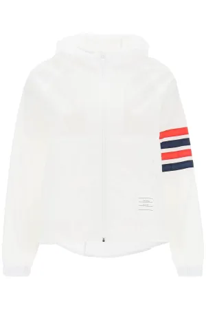 Thom Browne 4-Bar Jacket In Ripstop White