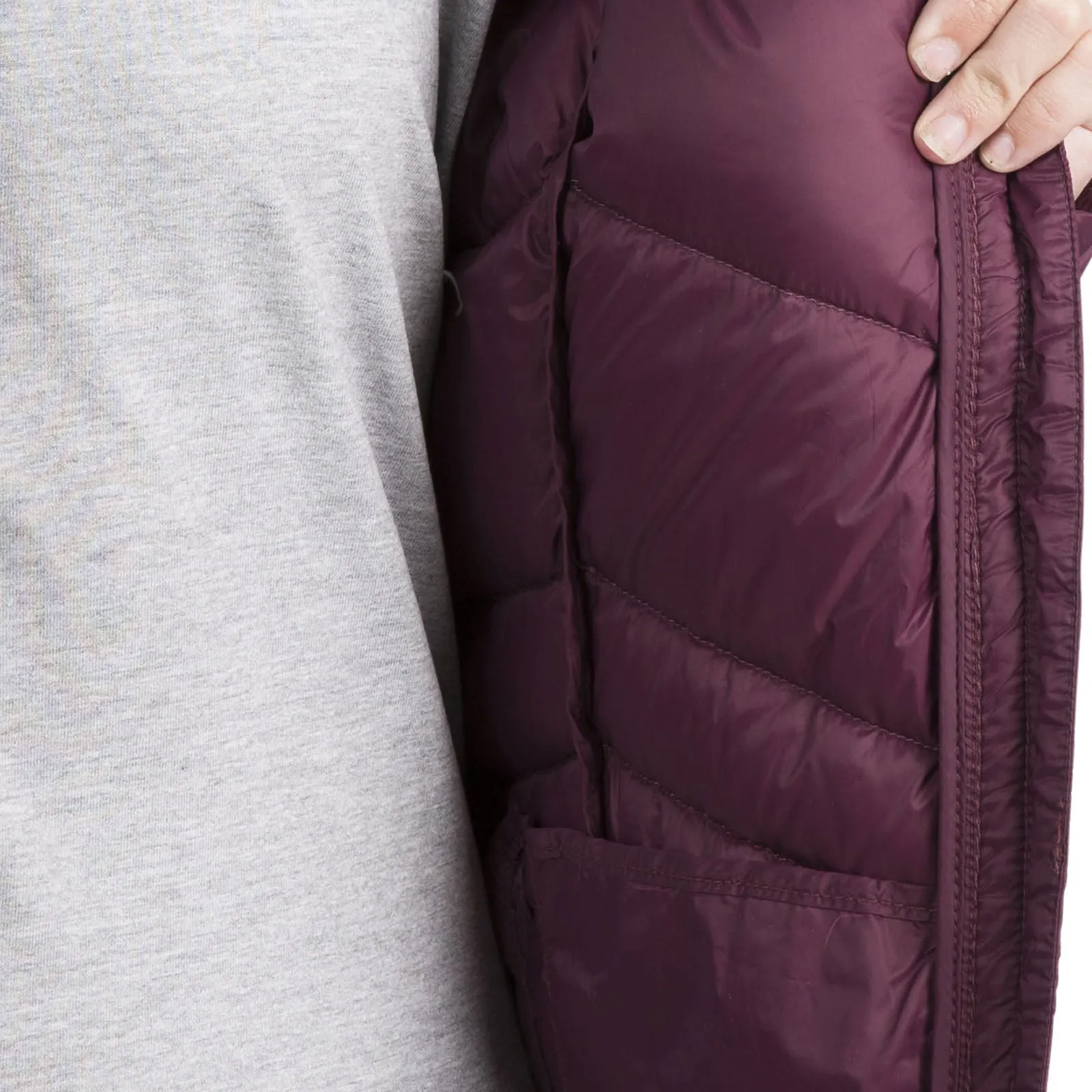 Trespass Womens Micaela Lightweight Long Down Jacket