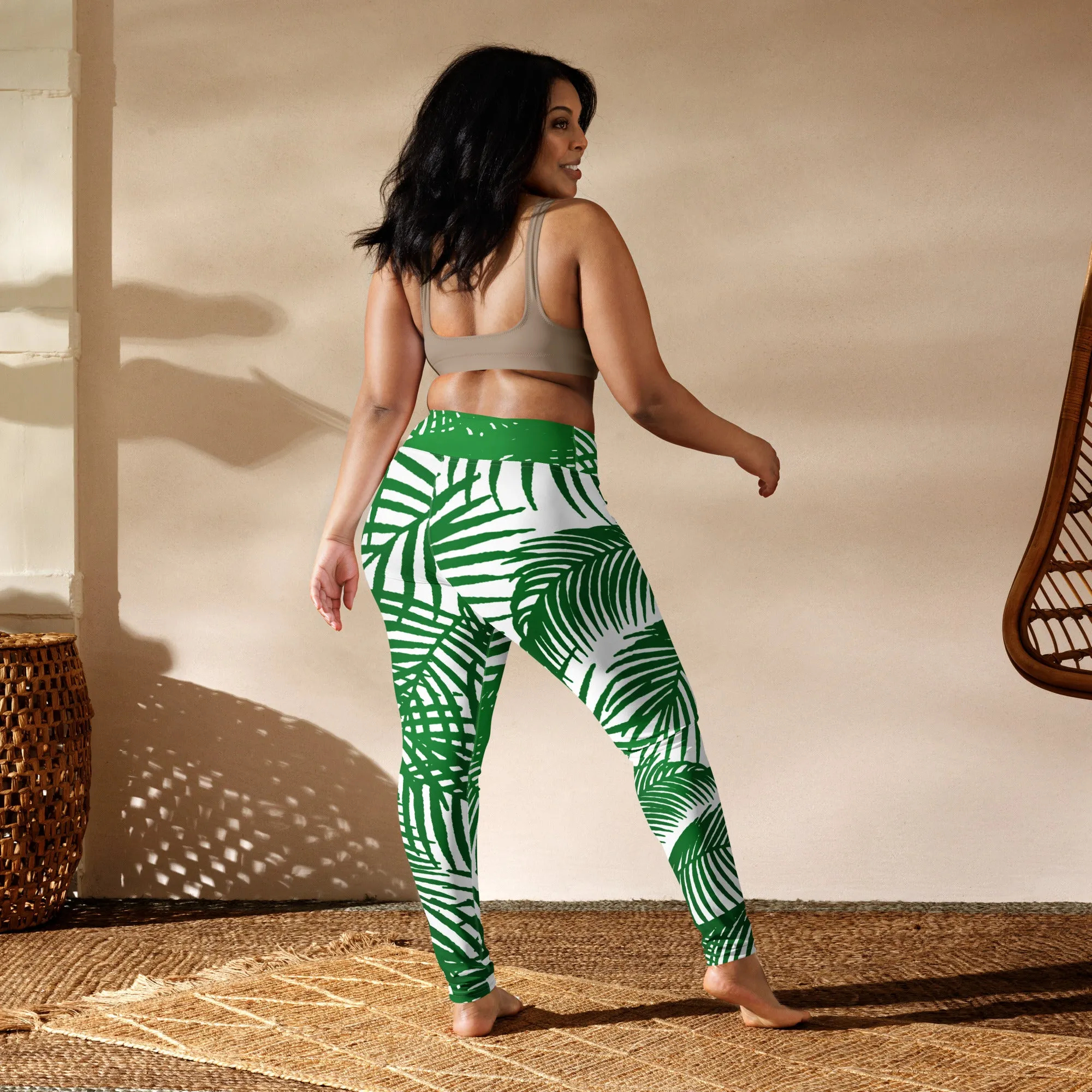 Tropical Style Yoga Leggings, lioness-love