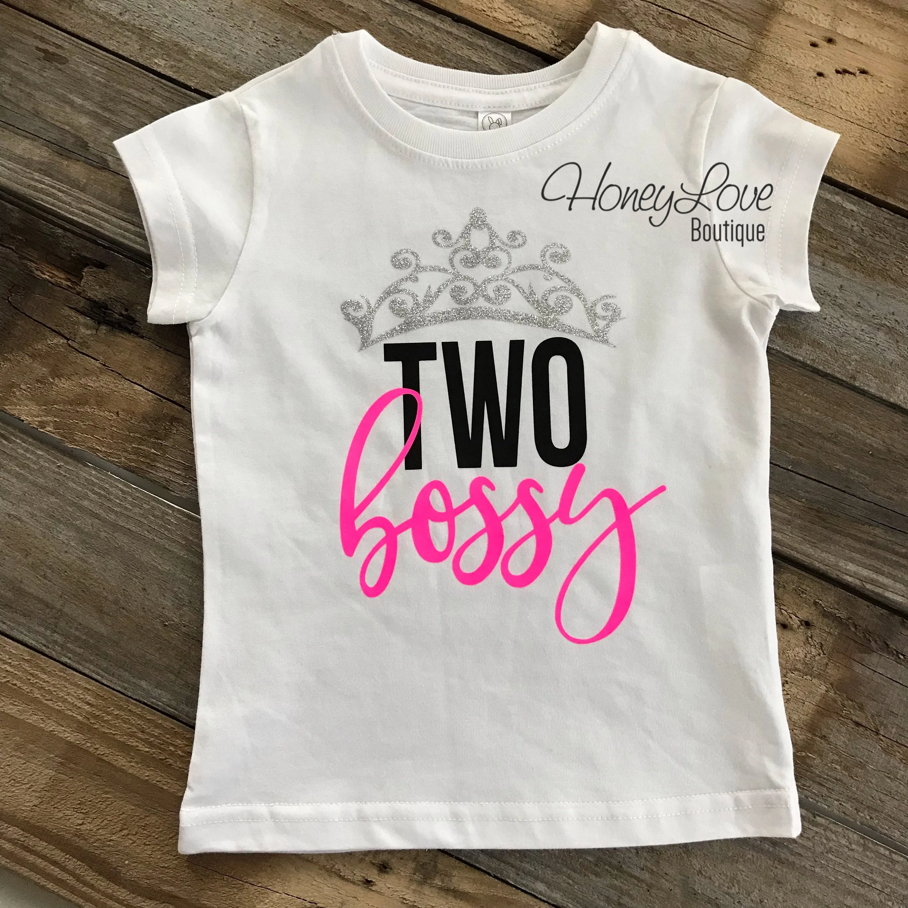 Two Bossy and The Real Boss matching shirts