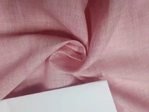 Two tone linen{iridescent} fabric pink x white colour 54" wide
