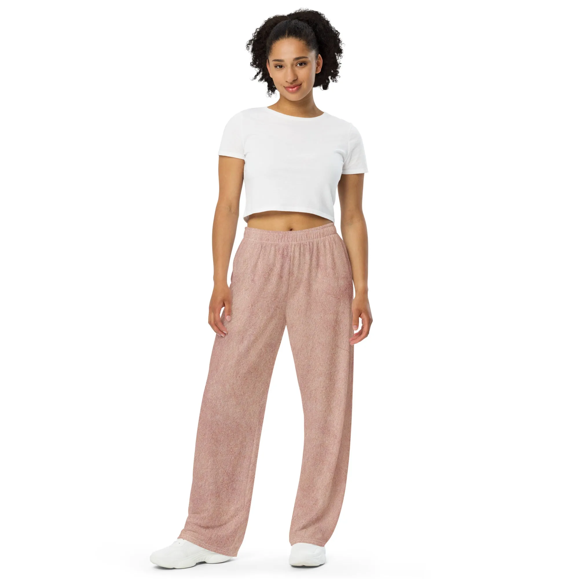 Urban Pink All-over print unisex wide-leg pants