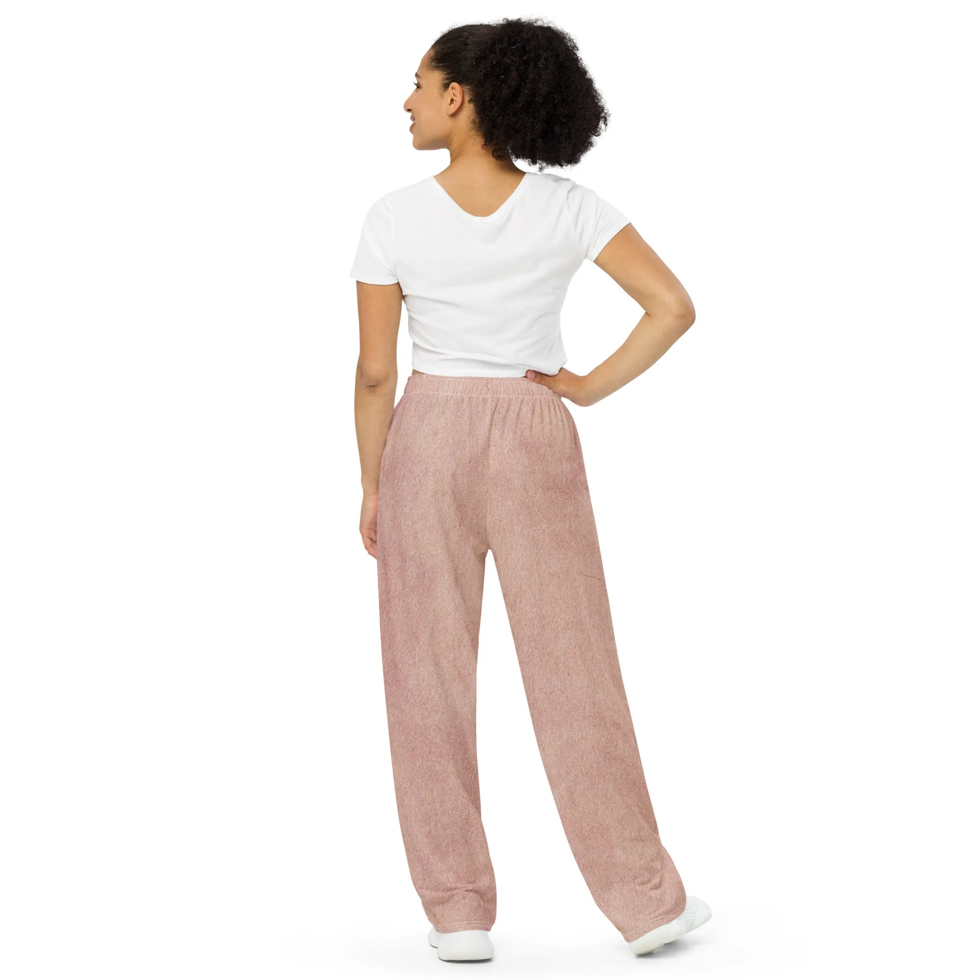 Urban Pink All-over print unisex wide-leg pants