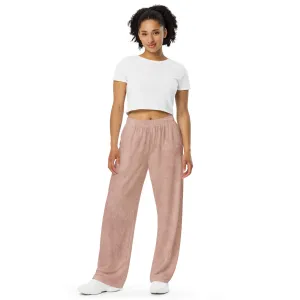 Urban Pink All-over print unisex wide-leg pants